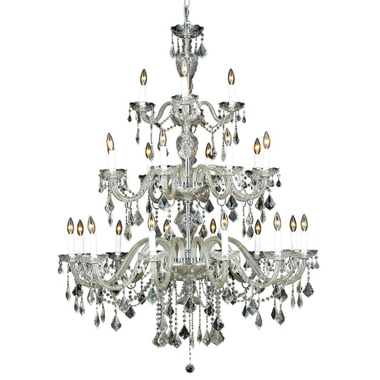45-Inch Chandelier with Royal Cut Clear Crystal