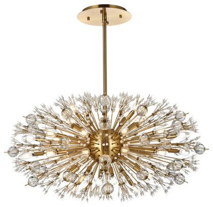 Elegant Lighting 2500D42 Vera 38 Light 42"W Oval Crystal Sputnik - BlackBy Elegant Furniture & Lighting