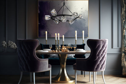 Gatsby 9-Light Ring Pendant - Black - CrystalBy Hubbardton Forge