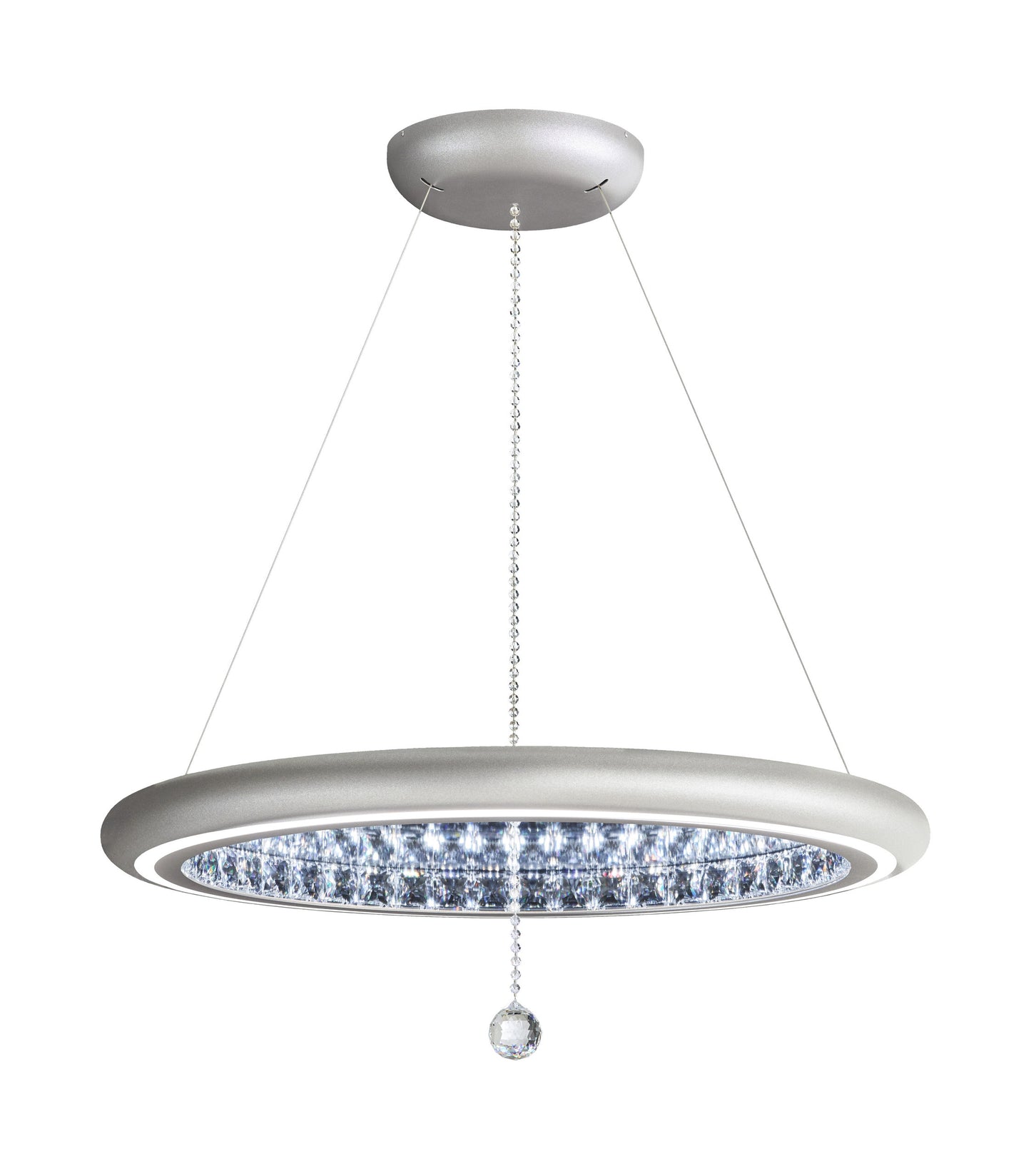 Schonbek Mfc300N-Si1S 1 Light Crystal Pendant, Glimmer SilverBy Schonbek