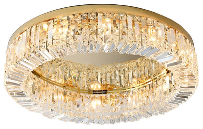 Carcare | Eminent Drum Crystal Chandelier for Ceiling, Gold, 39.4''By Miron Demid LLC