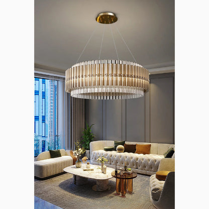 Cagnano Varano | Elegant Large Luxury Gold Crystal Chandelier, Gold, Dia80, Warm LightBy Miron Demid LLC