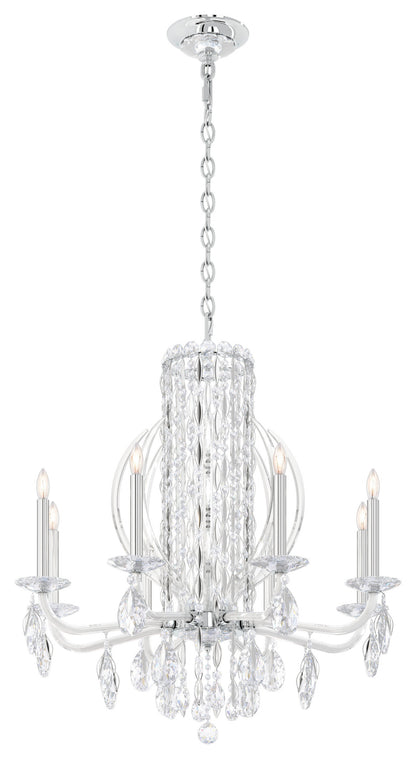 Schonbek Rs8308N-401S 8 Light Crystal Chandelier, Polished Stainless SteelBy Schonbek