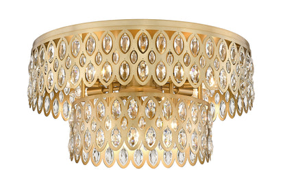Dealey 12 Light Flush Mount Lighting, Heirloom BrassBy Z-LIte