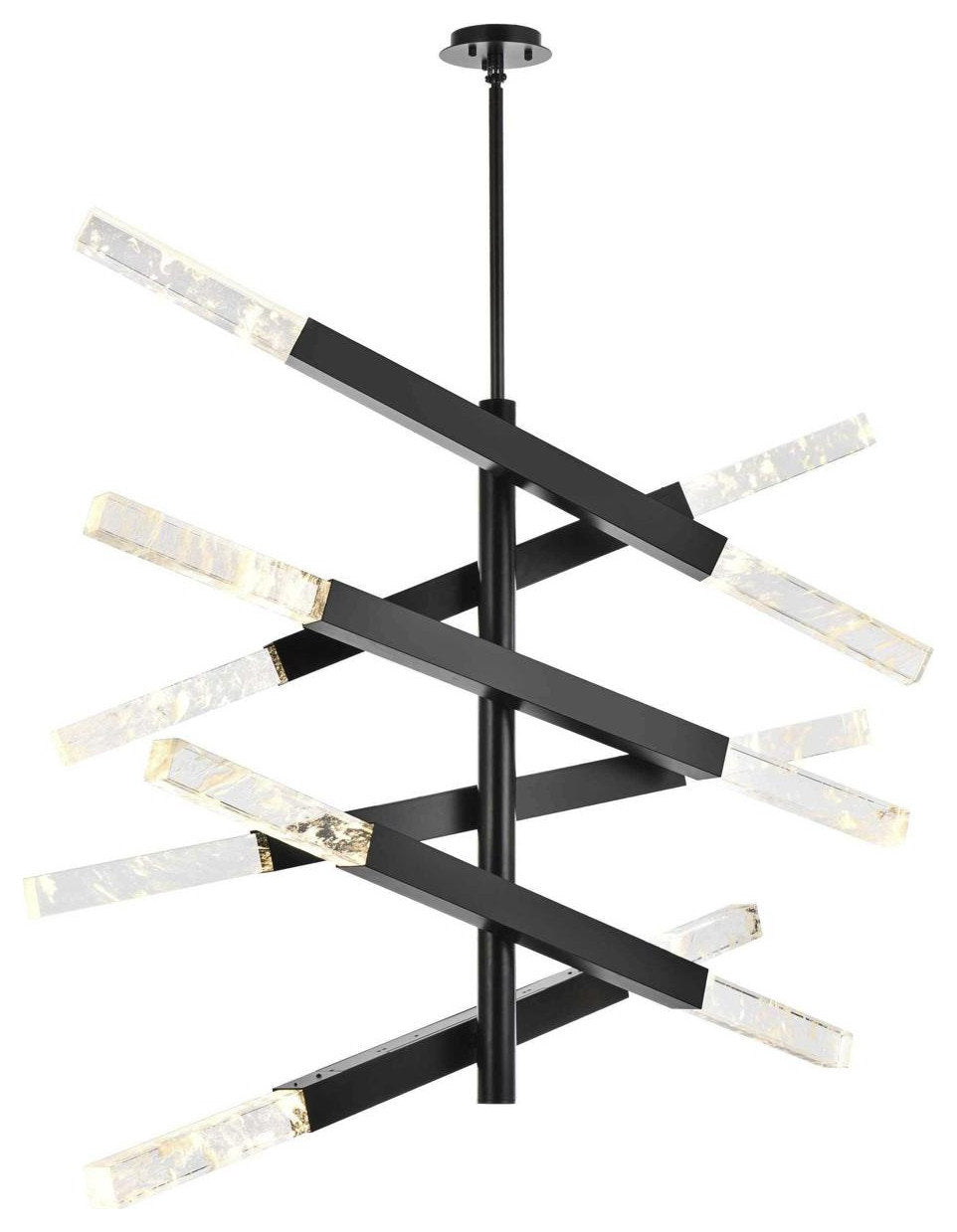 Ari 12 Light Pendant, BlackBy Elegant Furniture & Lighting