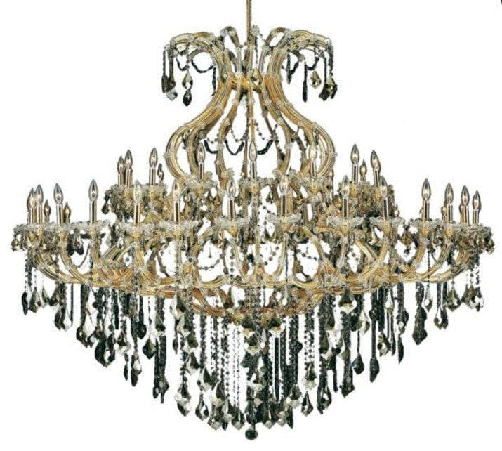 Elegant Lighting 2800G72-GT/RC Maria Theresa 49 Light 72"W - GoldBy Elegant Furniture & Lighting