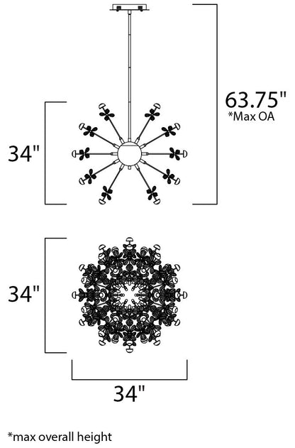 Supernova LED PendantBy ET2 Contemporary Lighting