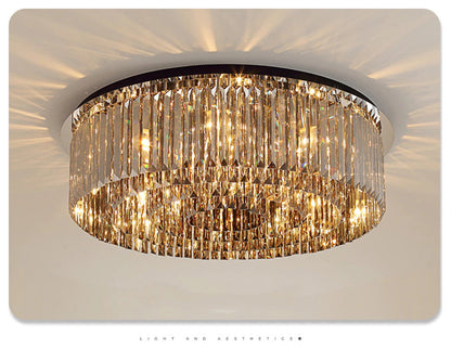Adrano | Smoky Gray Crystal Chandelier, 23.6''By Miron Demid LLC