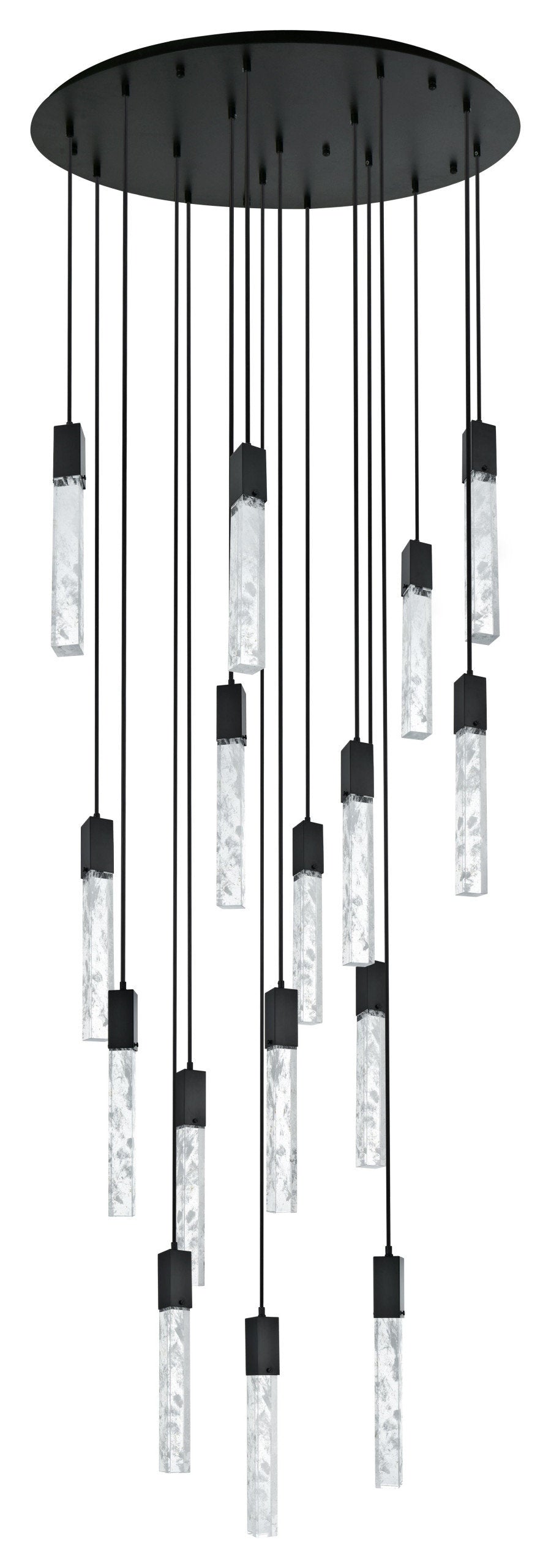 Home Living 36" Chandelier, BlackBy Home Living