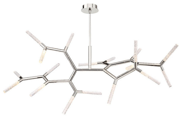 Modern Forms PD-54765 Kryptonite 18 Light 55"W LED Abstract - Polished NickelBy Modern Forms