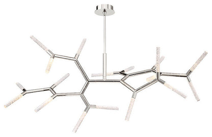 Modern Forms PD-54765 Kryptonite 18 Light 55"W LED Abstract - Polished NickelBy Modern Forms