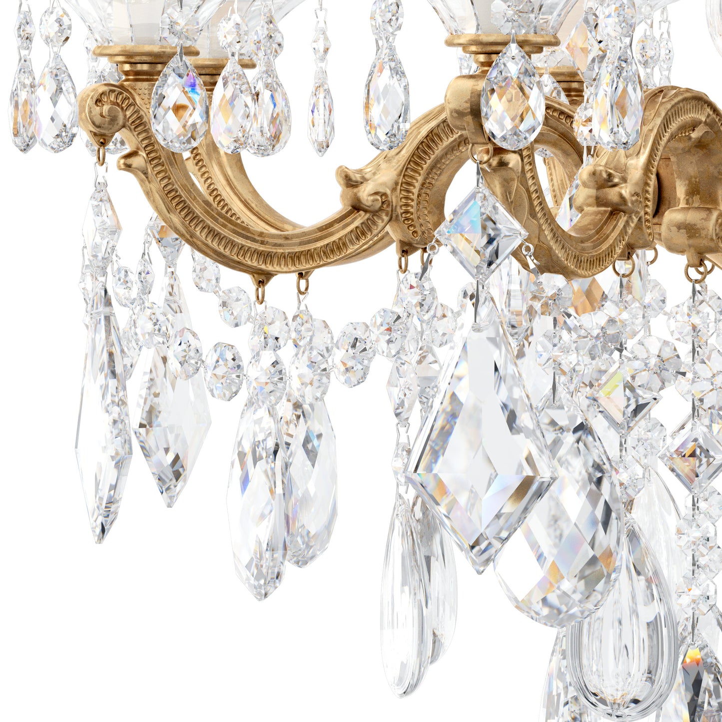 Schonbek 5007-26S 8 Light Crystal Chandelier, French GoldBy Schonbek