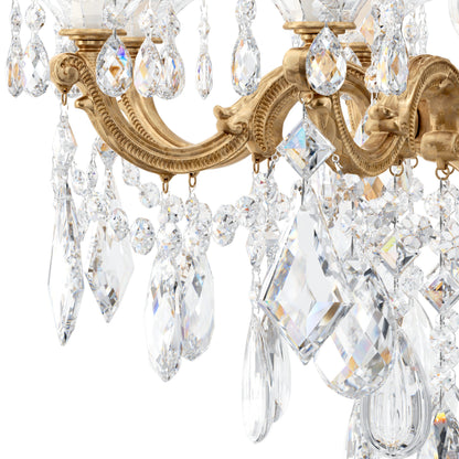 Schonbek 5007-26S 8 Light Crystal Chandelier, French GoldBy Schonbek