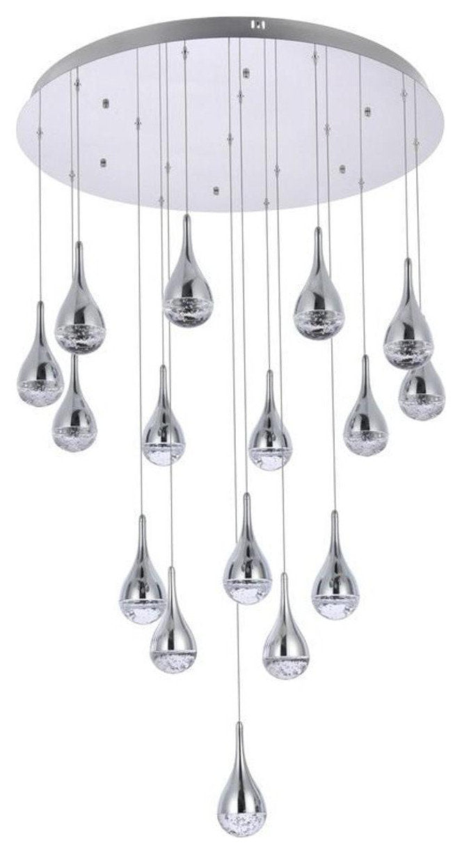 Amherst 16 Light Chandelier, ChromeBy Elegant Furniture & Lighting