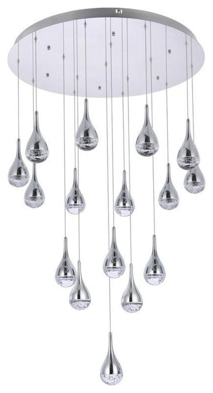 Amherst 16 Light Chandelier, ChromeBy Elegant Furniture & Lighting