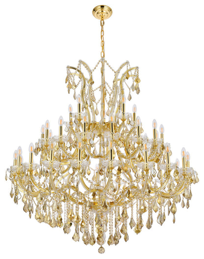 Elegant Lighting 2800G52-GT/RC Maria Theresa 41 Light 52"W - GoldBy Elegant Furniture & Lighting
