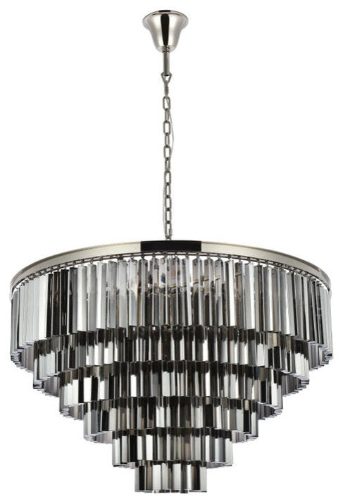 Urban Classic 1201D44PN-SS/RC 33 light polished nickel Chandelier Silver ShadeBy URBAN CLASSIC