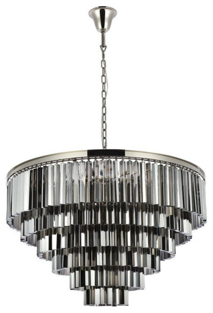 Urban Classic 1201D44PN-SS/RC 33 light polished nickel Chandelier Silver ShadeBy URBAN CLASSIC