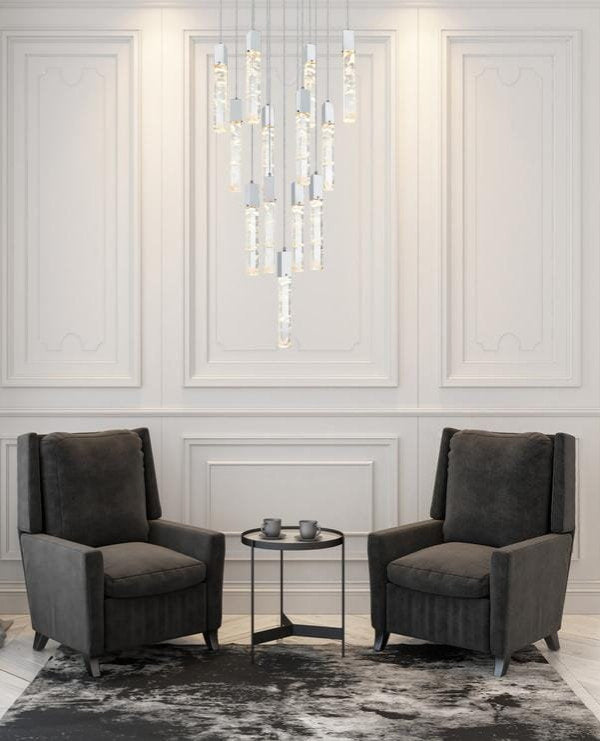 Home Living 26" Pendant, ChromeBy Home Living