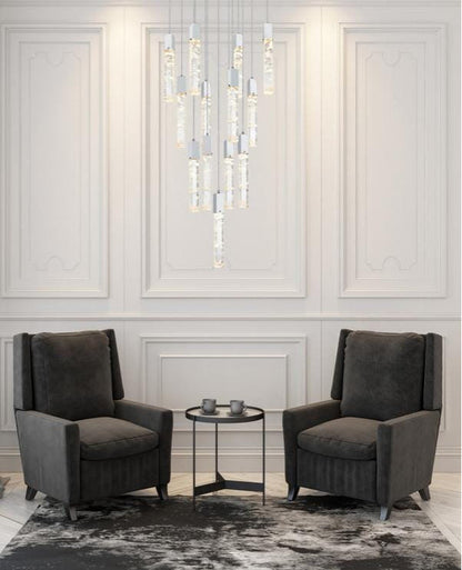 Home Living 26" Pendant, ChromeBy Home Living