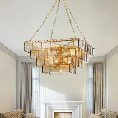 Welle Glass Chandelier, 80cm (31")By MORSALE