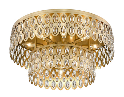 Z-Lite 822F24-HB 12 Light Flush Mount, Heirloom BrassBy Z-LIte
