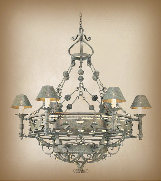 Abner Wrought Iron ChandelierBy Arte De Mexico