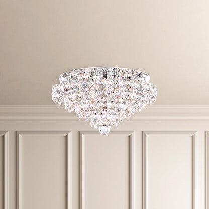 Schonbek Bn1416N-401S 4 Light Crystal Semi-Flush, Polished Stainless SteelBy Schonbek
