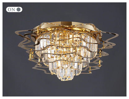 Adelfia | New Luxury Ceiling Chandelier, 31.5''By Miron Demid LLC