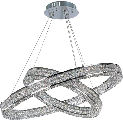 Eternity Entry Twisted Pendant - Polished Chrome, Medium, 1By Maxim Lighting International
