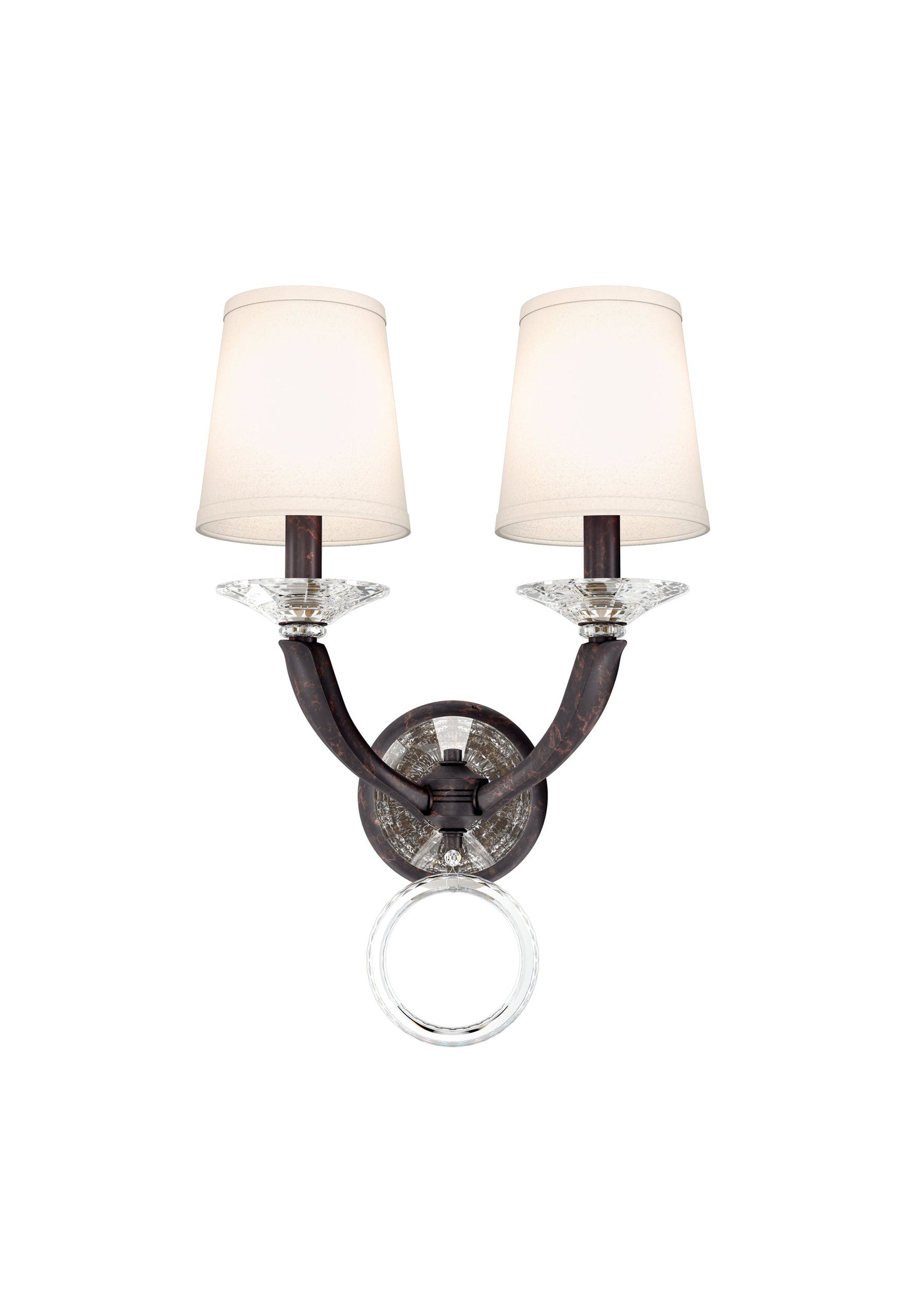 Schonbek Ma1002N-76O 2 Light Crystal Sconce, Heirloom BronzeBy Schonbek