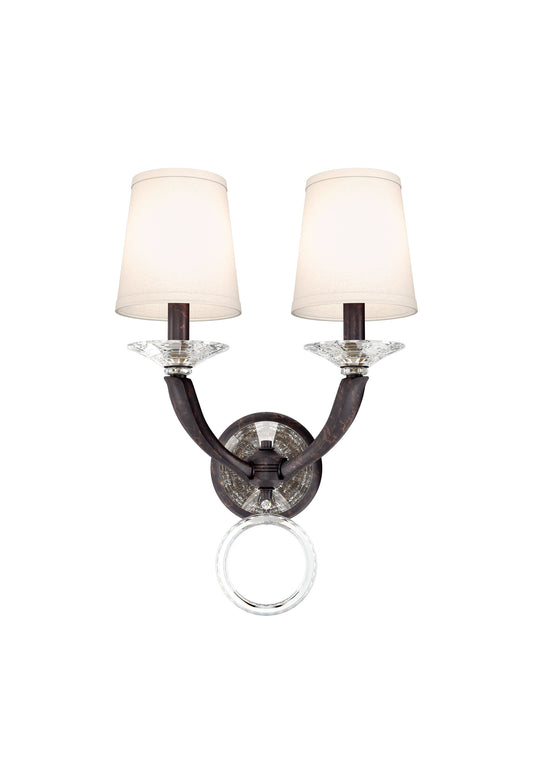 Schonbek Ma1002N-76O 2 Light Crystal Sconce, Heirloom BronzeBy Schonbek