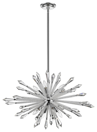 Z-Lite 4002-8B Soleia 8 Light 32"W Crystal Sputnik Chandelier - ChromeBy Z-LIte