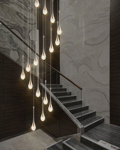 Stresa | Spiral Design Staircase Chandelier, 25 LightsBy Miron Demid LLC