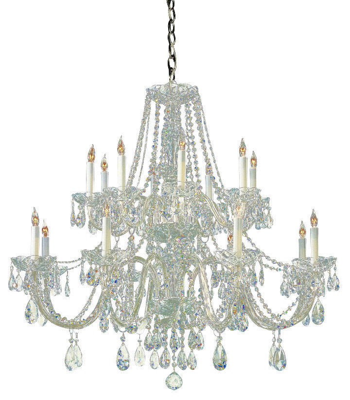 16-Light Chandelier, Polished Chrome, Hand-CutBy Crystorama Lighting