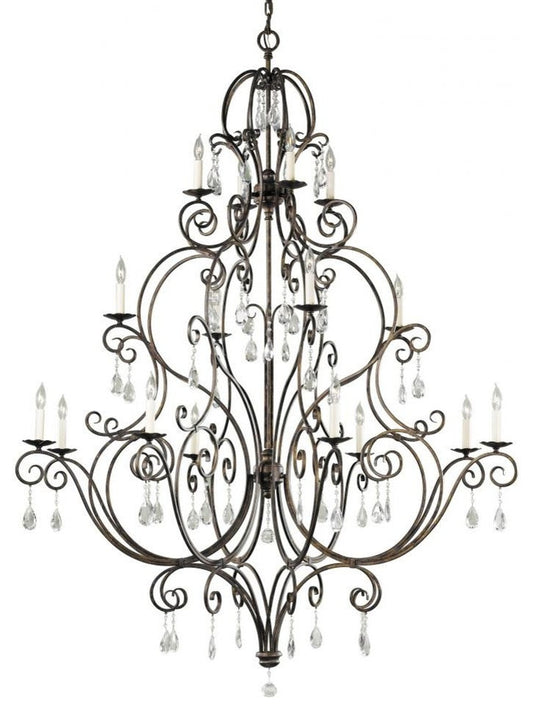 Generation Lighting 16-Light Multi-Tier Chandelier, Mocha BronzeBy Generation Lighting