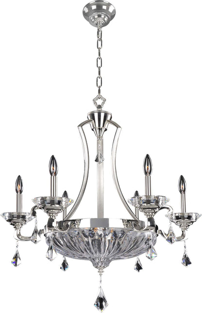 Orecchini Chandelier, Two Tone Silver, 26"By KALCO LIGHTING