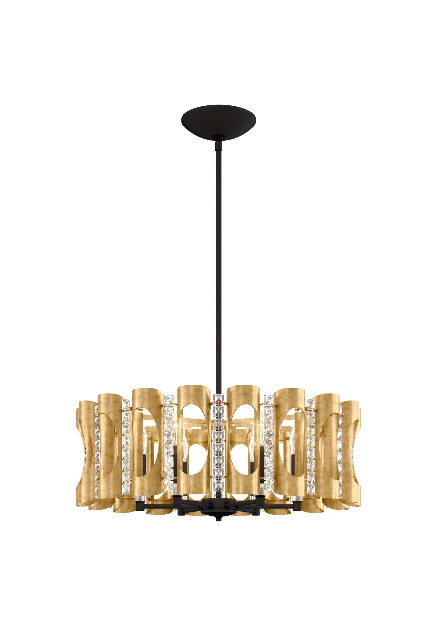 Schonbek Mr1006N-22H 6 Light Crystal Pendant, Heirloom GoldBy Schonbek