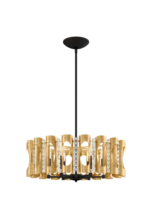 Schonbek Mr1006N-22H 6 Light Crystal Pendant, Heirloom GoldBy Schonbek