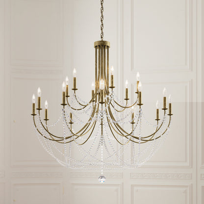 Schonbek Rj1018N-25H 18 Light Crystal Chandelier, MoonstoneBy Schonbek