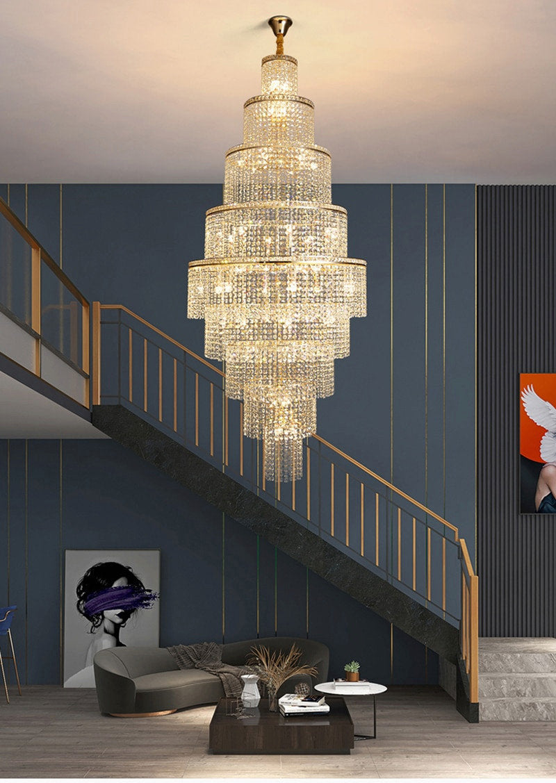 Capri | Large Crystal Chandelier for Living Room, 31.5''By Miron Demid LLC