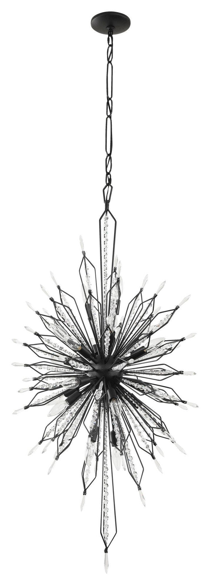 Varaluz 311F20 Orbital 20 Light 24"W Crystal Sputnik Chandelier - Gold DustBy Varaluz