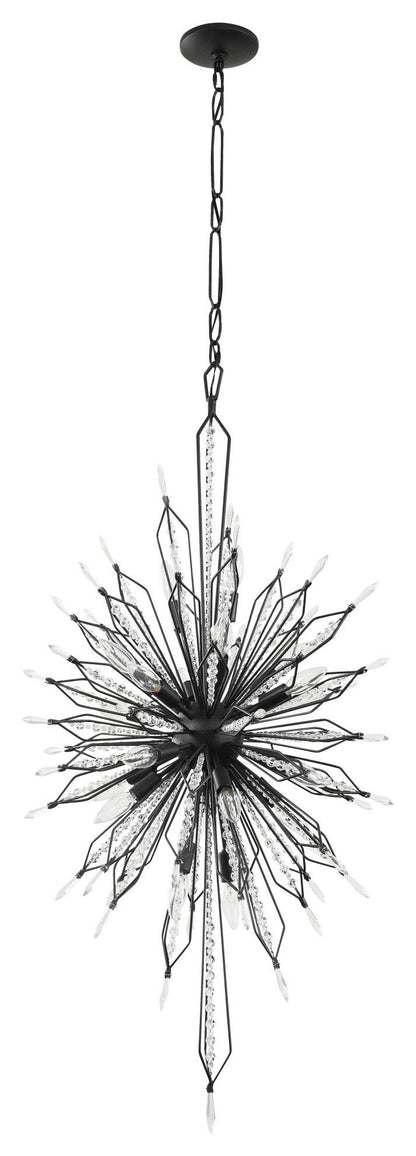 Varaluz 311F20 Orbital 20 Light 24"W Crystal Sputnik Chandelier - Gold DustBy Varaluz