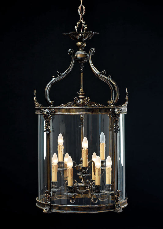 9 - Light Lantern Geometric Chandelier