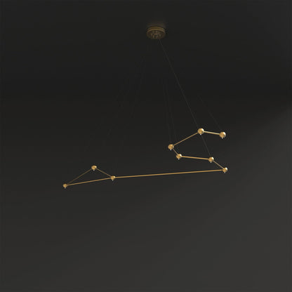 9 - Light Unique Geometric Chandelier