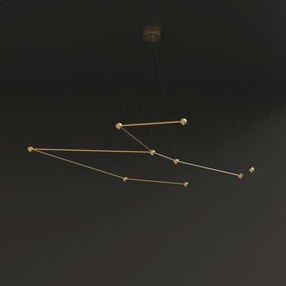 9 - Light Unique Geometric Chandelier