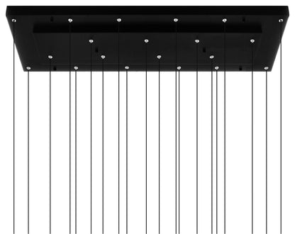 CWI LIGHTING 1588P48-10-101 Stagger Integrated LED Black ChandelierBy CWI Lighting