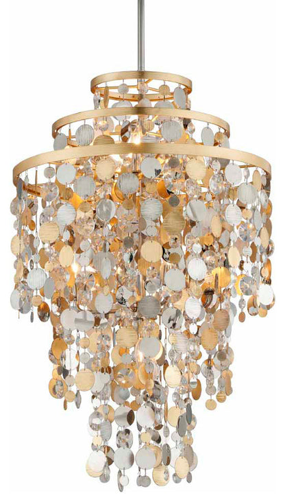 Corbett Lighting 215-47 Ambrosia 7 Light 24"W Pendant - Gold and Silver LeafBy Corbett Lighting