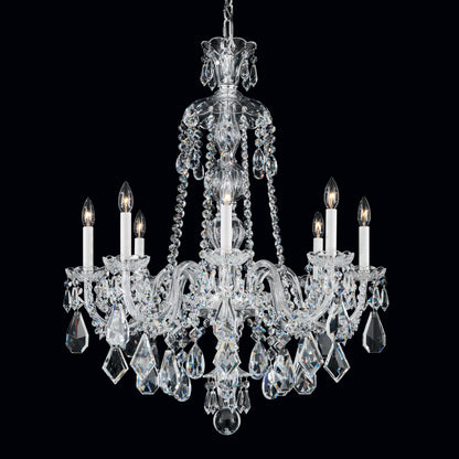 Hamilton 8-Light Chandelier in Silver With Clear Heritage CrystalBy Schonbek