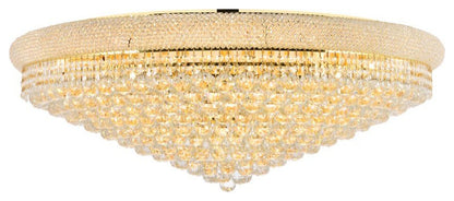 Elegant Lighting V1800F42/RC Primo 30 Light 42"W Flush Mount - GoldBy Elegant Furniture & Lighting